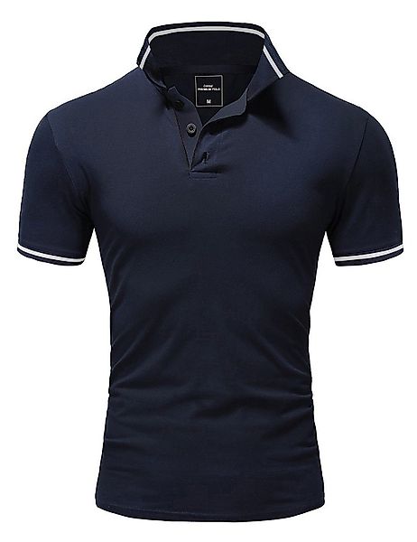 Amaci&Sons Poloshirt PROVIDENCE Herren Basic Kontrast günstig online kaufen
