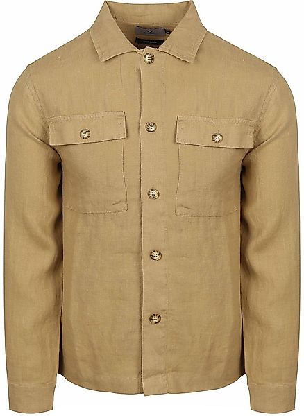 Suitable Leinen Hemdjacke in Beige - Größe L günstig online kaufen