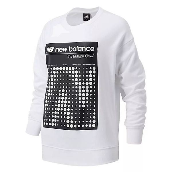 New Balance Optiks Crew Sweatshirt S White günstig online kaufen