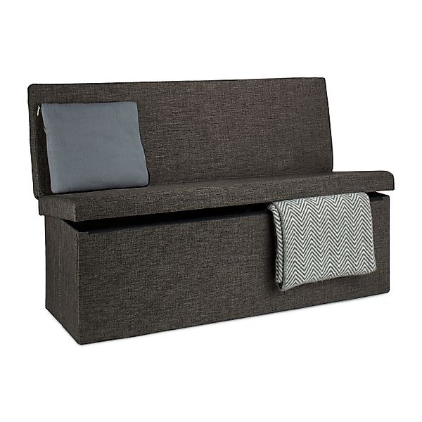 relaxdays Sitzhocker Faltbarer Sitzhocker mit Lehne günstig online kaufen