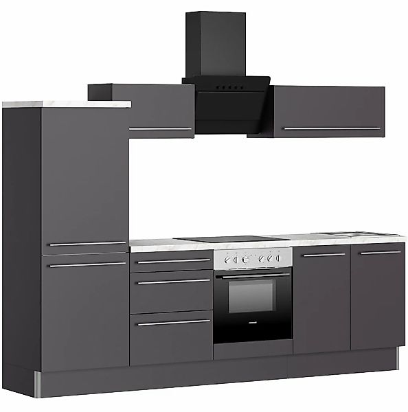 KOCHSTATION Küche "KS-Bern2", Breite 270 cm, wahlweise mit E-Geräten, Seite günstig online kaufen