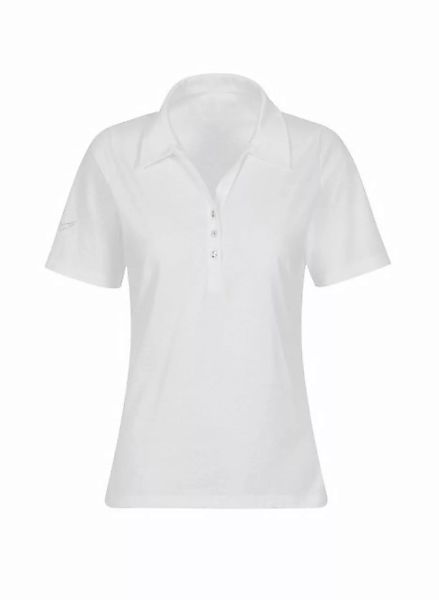 Trigema Poloshirt TRIGEMA Poloshirt aus Baumwolle mit Kristallsteinen (1-tl günstig online kaufen