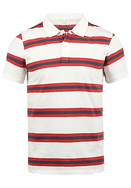 Blend Poloshirt "BHPique", Klassisches Polo-Shirt mit Streifen günstig online kaufen