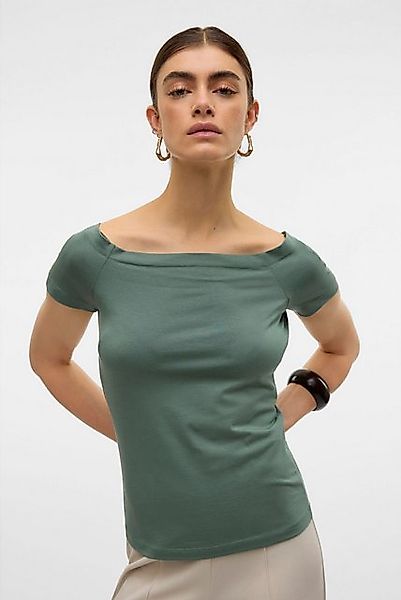 Vero Moda T-Shirt Schulterfreies Kurzarm Trendiger Look (1-tlg) VMPANDA OFF günstig online kaufen