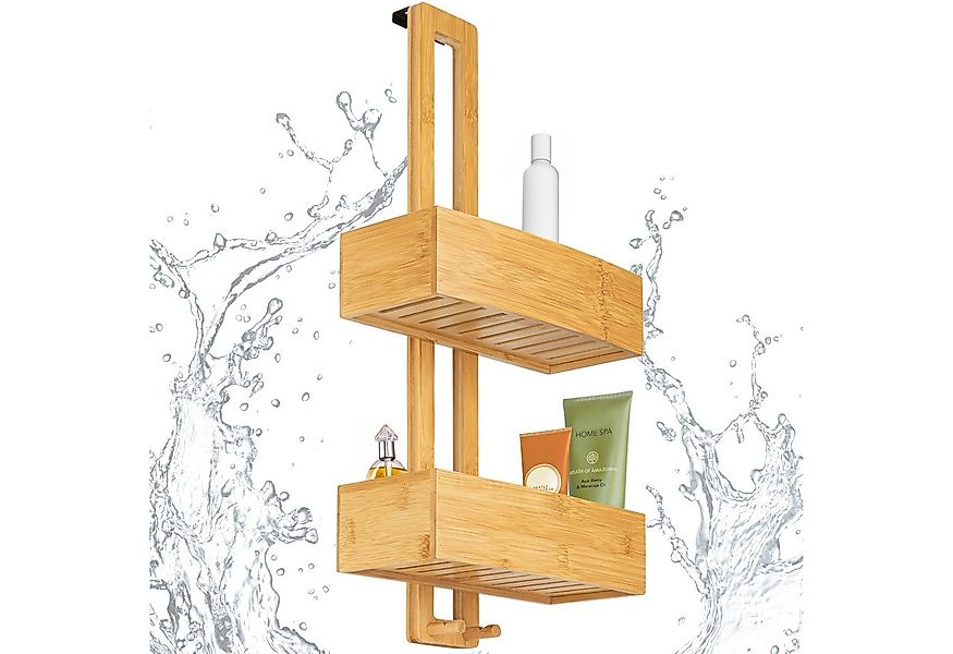 ONVAYA Duschregal Duschregal aus Bambus, Badregal zum Hängen, ohne Bohren günstig online kaufen