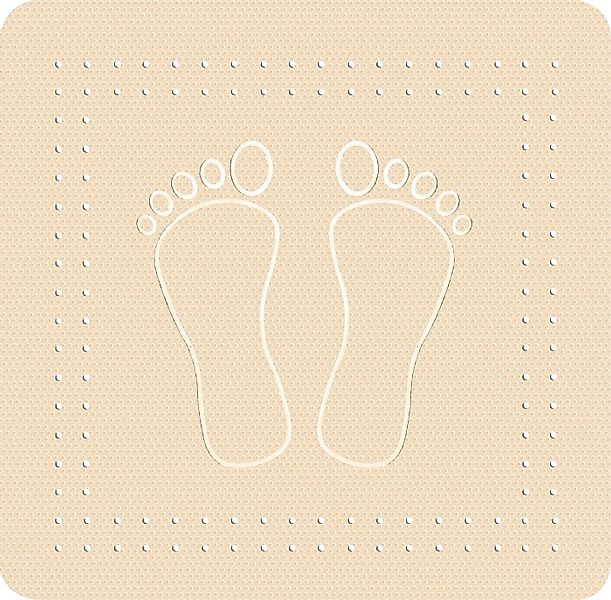 Kleine Wolke Badaccessoire-Set Duscheinlage "Foot", Uni günstig online kaufen