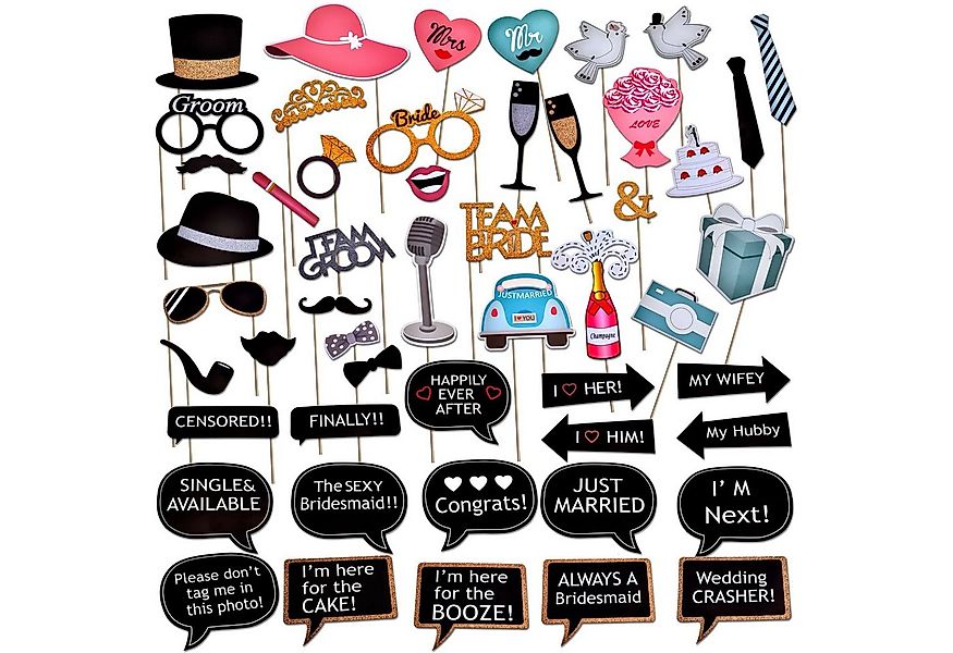 Goods+Gadgets Papierdekoration Hochzeitsfeier Foto-Requisiten, Hochzeitsbil günstig online kaufen