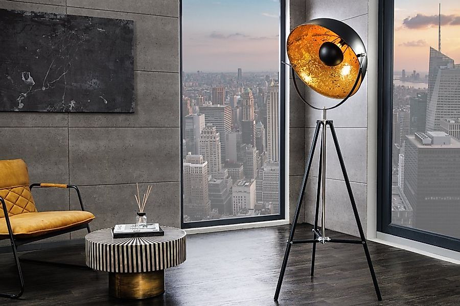 riess-ambiente Stehlampe BIG STUDIO 170cm schwarz, ohne Leuchtmittel, Wohnz günstig online kaufen