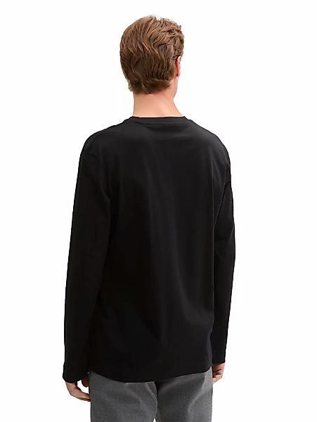 TOM TAILOR Langarmshirt mit Logo-Print günstig online kaufen