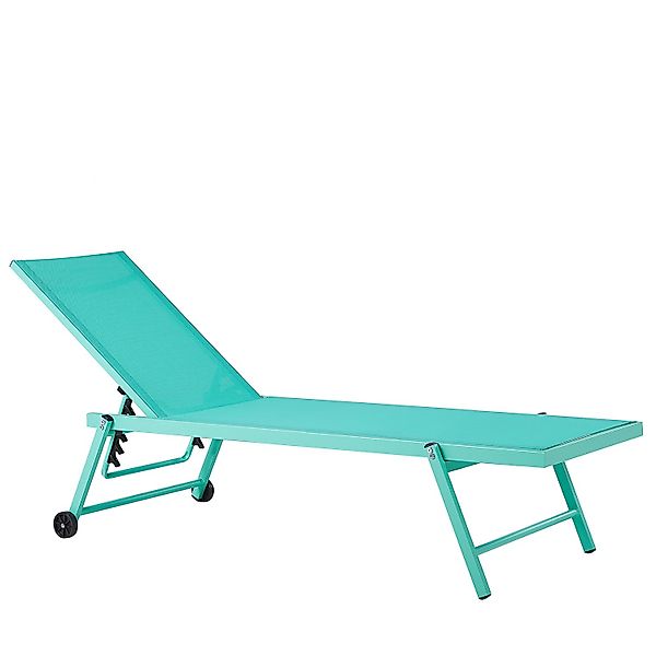 Beliani Gartenliege Grün 65x198x107 günstig online kaufen