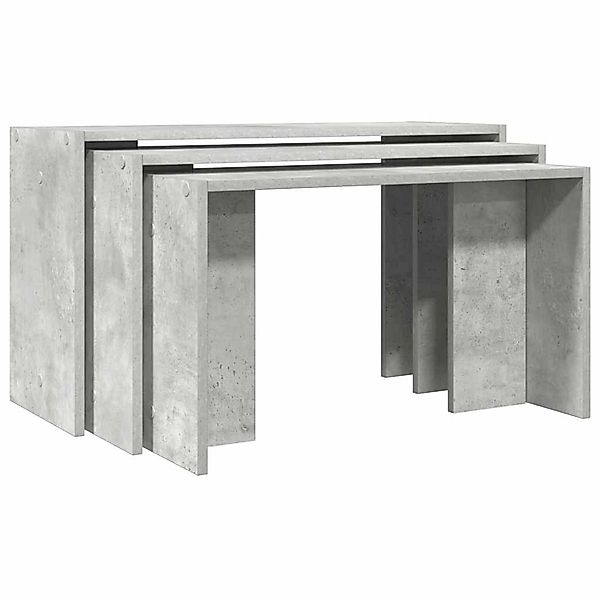 vidaXL Satztische 3 Stk Betongrau Holzwerkstoff 858536 günstig online kaufen