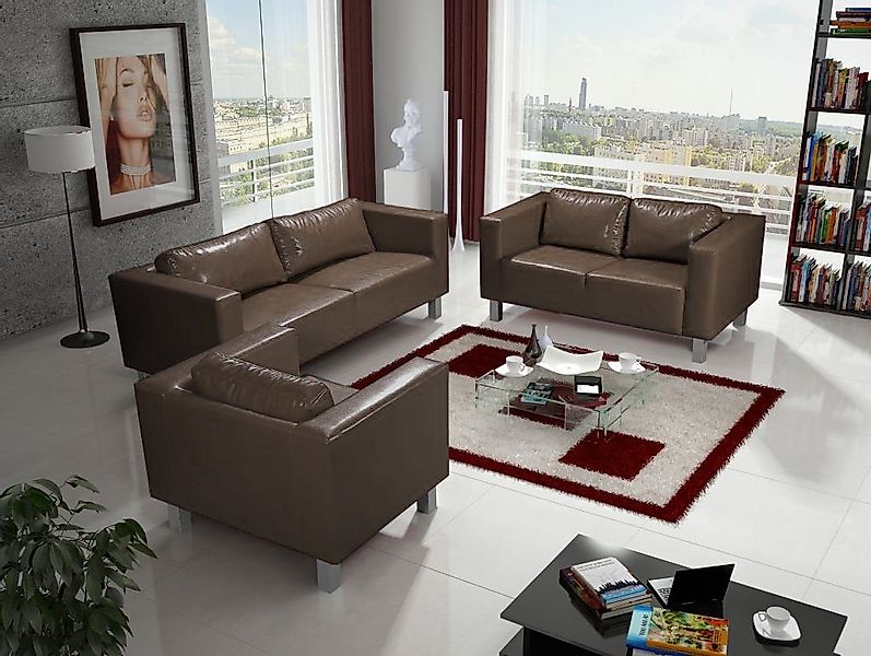 Fun Möbel Polstergarnitur Sofa-Set MAILAND 3-2-1 günstig online kaufen