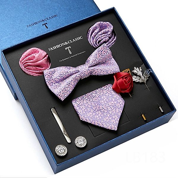 RWEUOQ Krawatte Krawatte mit Einstecktuch Set günstig online kaufen
