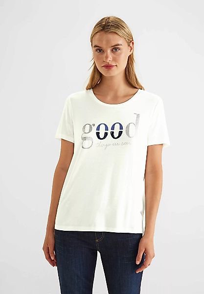 STREET ONE T-Shirt im Glitzer-Look günstig online kaufen