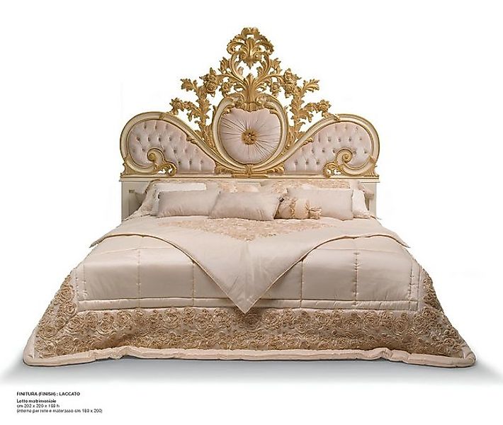 JVmoebel Bett Luxus Doppelbett Bett Doppel Bettrahmen Beige Schlafzimmer (B günstig online kaufen
