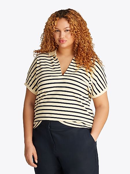Tommy Hilfiger Curve Poloshirt CRV LYOCELL günstig online kaufen