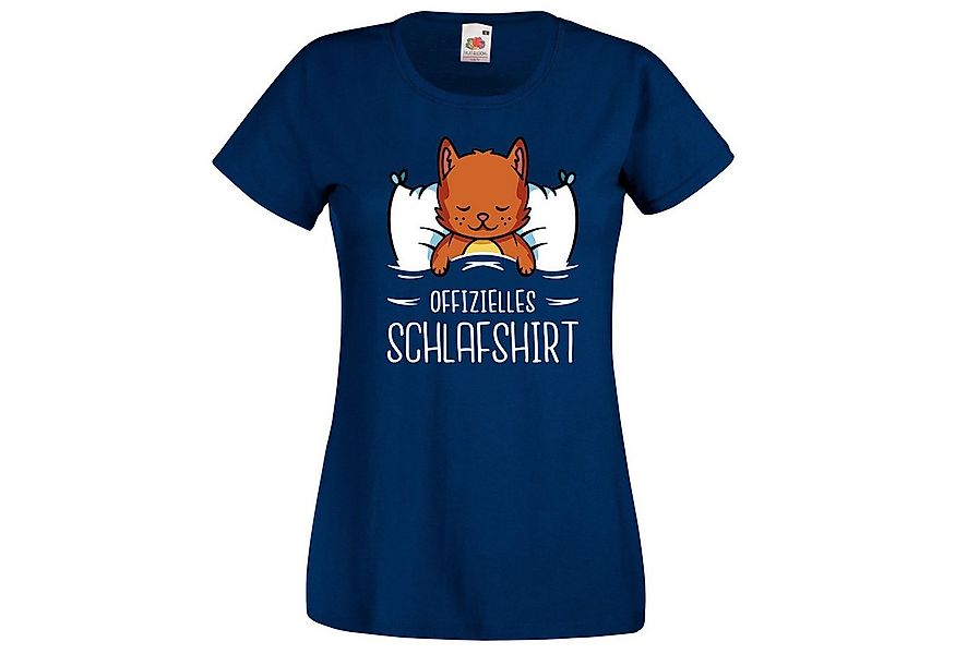 Youth Designz T-Shirt Offizielles Schlafshirt Katze Damen Shirt mit modisch günstig online kaufen