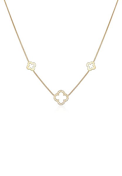 Elli Kette mit Anhänger Kleeblatt Glück günstig online kaufen
