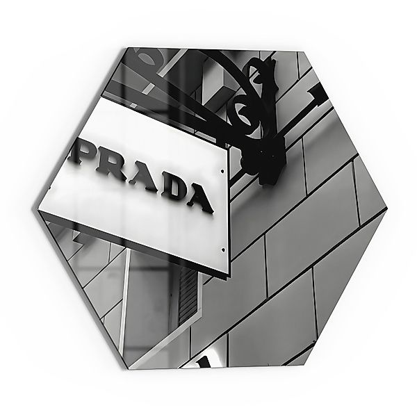 DEQOART Glasbild 'Prada Monochrome', 'Prada Monochrome', günstig online kaufen