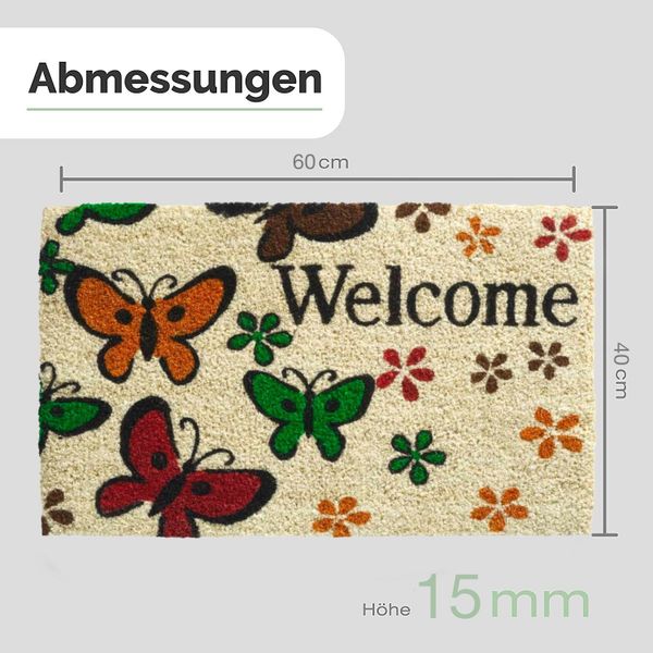 Entrando Fußmatte Kokosfußmatte, Rechteckig, Höhe: 15 günstig online kaufen