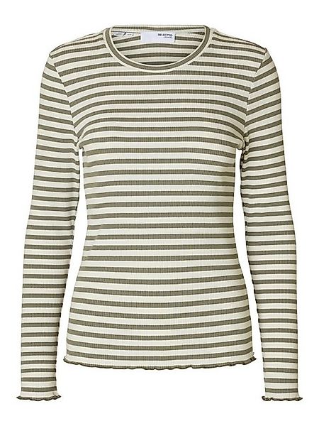 SELECTED FEMME Langarmshirt SLFAnna (1-tlg) Volant günstig online kaufen