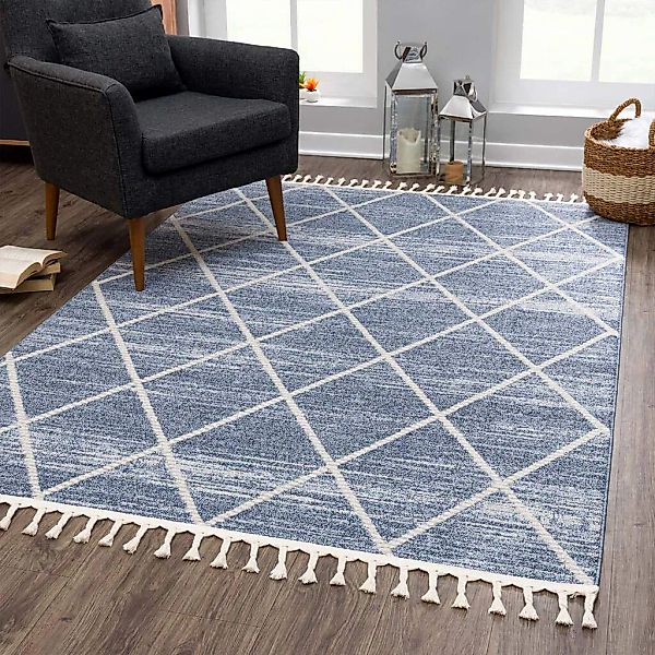 Carpet City Teppich "Art 2646" rechteckig 7 mm Höhe Läufer, Kurzflor, mit K günstig online kaufen
