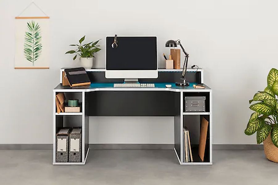 FORTE Gamingtisch »Tezaur«, mit RGB-Beleuchtung, Breite 160 cm günstig online kaufen