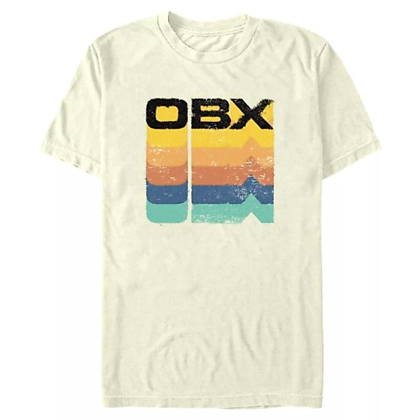 Netflix - Outer Banks - Text OBX Rainbow Stack - Männer T-Shirt günstig online kaufen