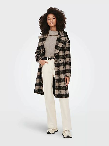 ONLY Kragen Mantel Damen Braun günstig online kaufen