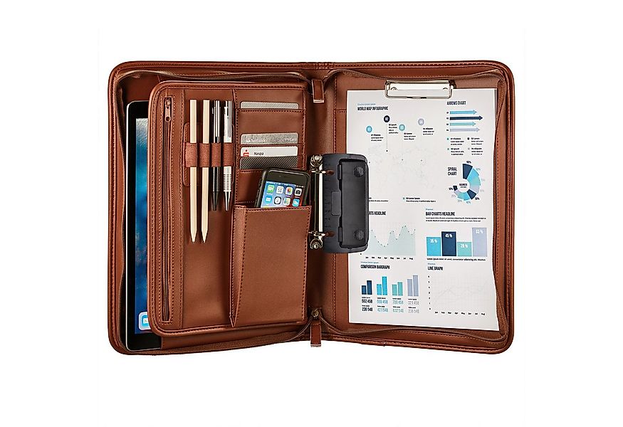 ONVAYA Konferenzmappe Dokumentenmappe A4, Aktenmappe, Businessmappe, Schrei günstig online kaufen