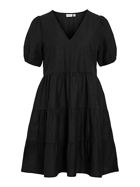 Vila Shirtkleid V-Ausschnitt mit Rüschen und günstig online kaufen