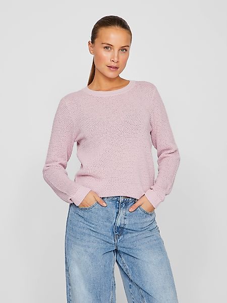 Vila Rundhalspullover "VIDALO O-NECK L/S KNIT TOP- NOOS" günstig online kaufen