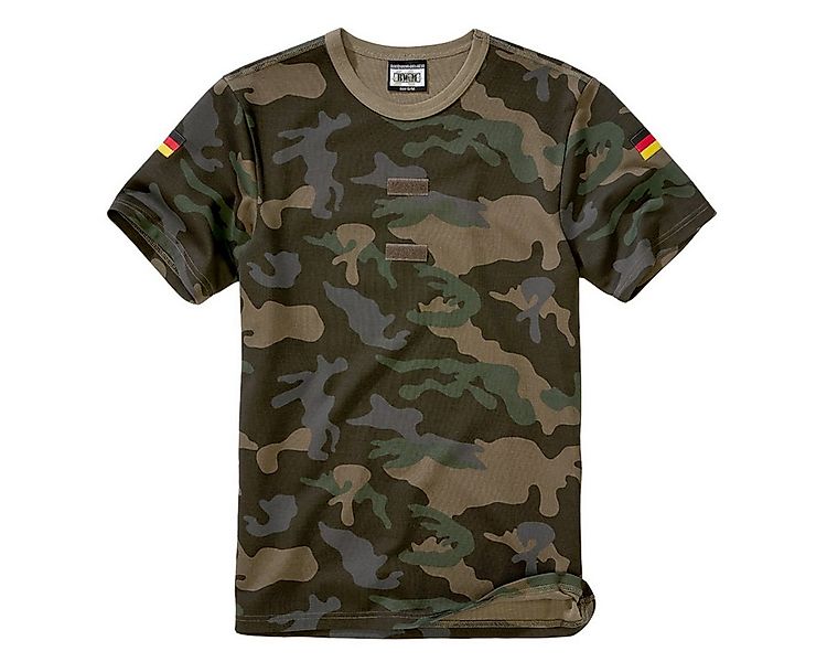 BWuM T-Shirt BWuM Bundeswehr Tropenshirt Camouflage mit Flaggen & Klett günstig online kaufen