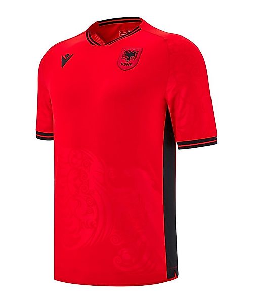 Macron Fußballtrikot Macron Albanien Trikot Home 2025 Kurzarm-Trikots Teams günstig online kaufen