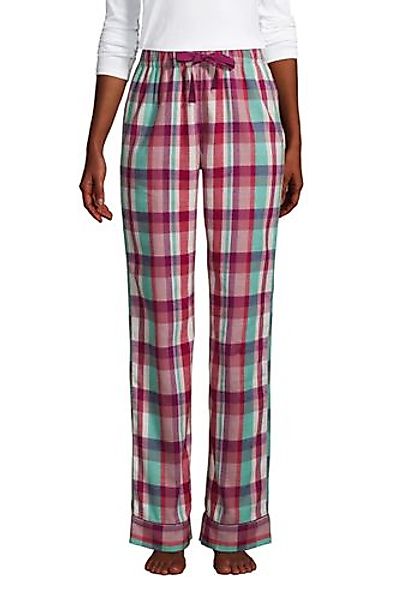 Gemusterte Flanell-Pyjamahose, Damen, Größe: S Normal, Pink, Baumwolle, by günstig online kaufen