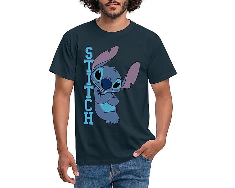 Spreadshirt T-Shirt Lilo & Stitch, Stitch Mit Schriftzug Männer T-Shirt (1- günstig online kaufen