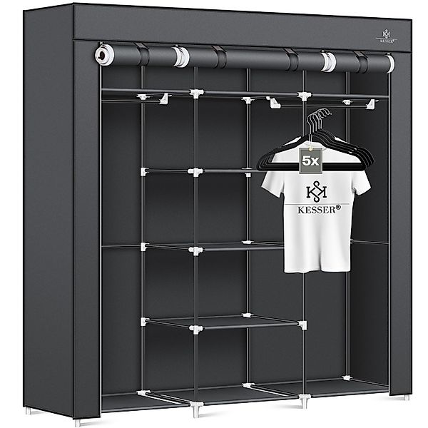 KESSER Kleiderschrank Stoffschrank Stabil mit Kleiderstange günstig online kaufen