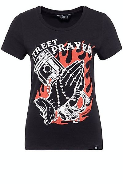 QueenKerosin T-Shirt Street Prayer (1-tlg) mit Pin Up Print günstig online kaufen