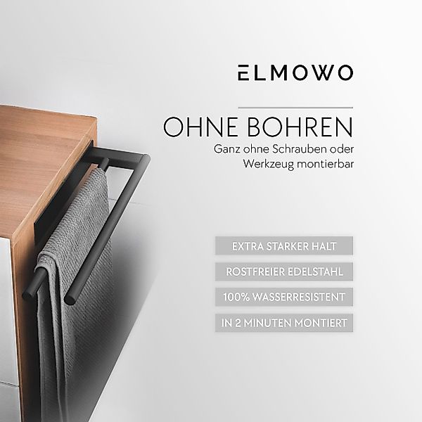ELMOWO Handtuchhalter ohne Bohren aus Edelstahl günstig online kaufen