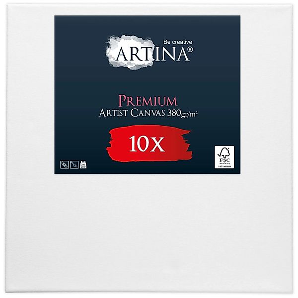 Artina Premium Keilrahmen 40x40cm FSC 10tlg günstig online kaufen