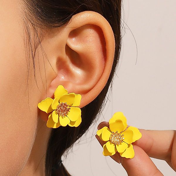 KARMA Ohrstecker-Set Damen Ohrstecker Blumen – günstig online kaufen