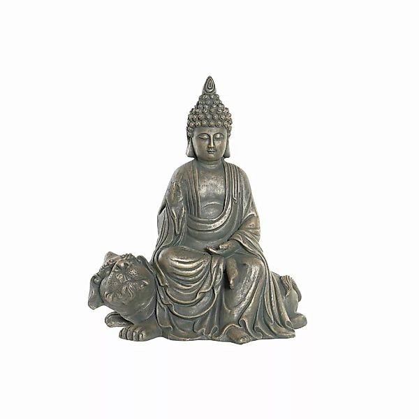Deko-figur Dkd Home Decor Fiberglas Buddha Antiker Finish (38 X 25 X 43 Cm) günstig online kaufen
