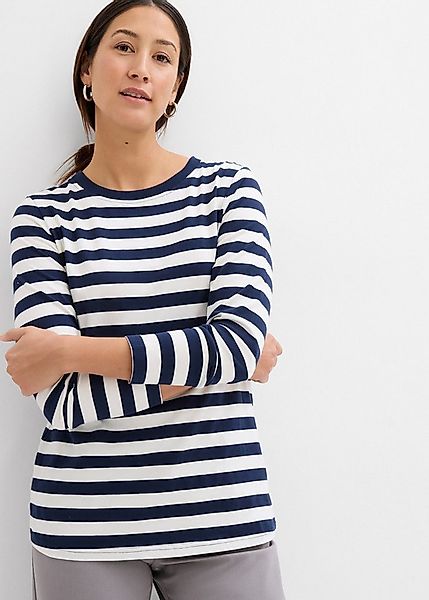 bonprix Langarmshirt (1-tlg) Langarm, für Frühling und Sommer, aus reiner B günstig online kaufen