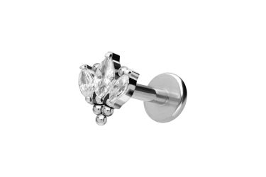 PIERCINGLINE Piercing-Set Titan Labret mit Innengewinde günstig online kaufen