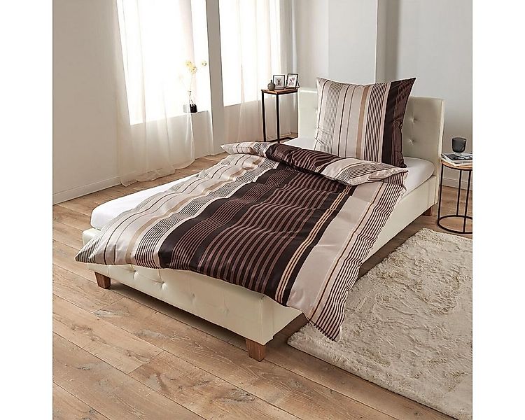 TRAUMSCHLAF Bettwäsche Streifen, Mako Satin, 2 teilig, edle Mako-Satin Qual günstig online kaufen