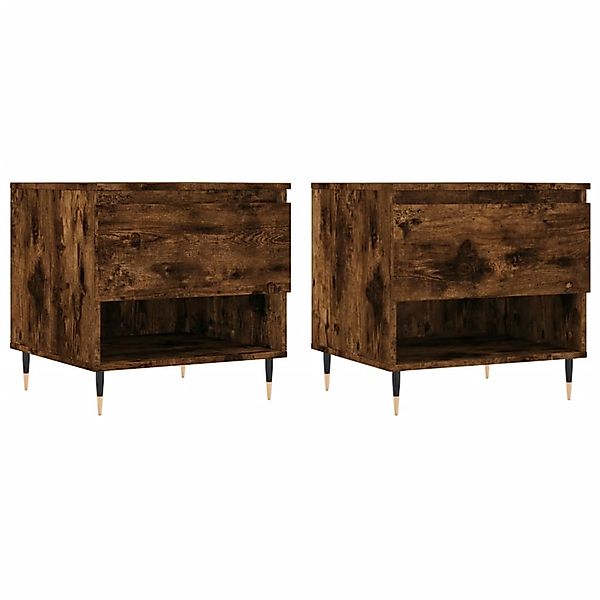 vidaXL Couchtische 2 Stk Räuchereiche 50x46x50 cm Holzwerkstoff 830903 günstig online kaufen