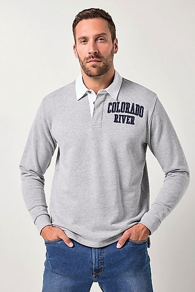 JP1880 Sweatshirt JP1880 Rugby-Sweater 3D Brust-Stick Kontrastkragen günstig online kaufen