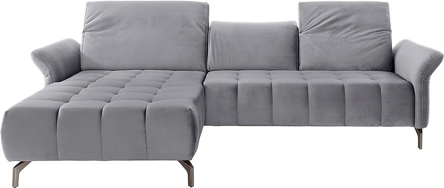 INOSIGN Ecksofa »Fresh L-Form«, Federkern, wahlweise Kopfteilverstellung un günstig online kaufen