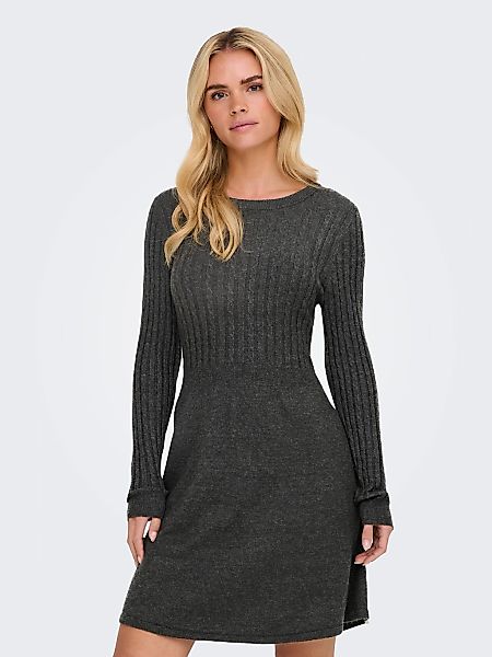 ONLY Strickkleid "ONLFIA LS CABLE DRESS KNT" tailliert und mit dezentem Zop günstig online kaufen