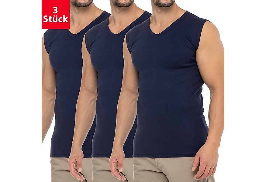 celodoro Unterhemd Herren Business Muskelshirt V-Neck (3er Pack) Muscle Shi günstig online kaufen